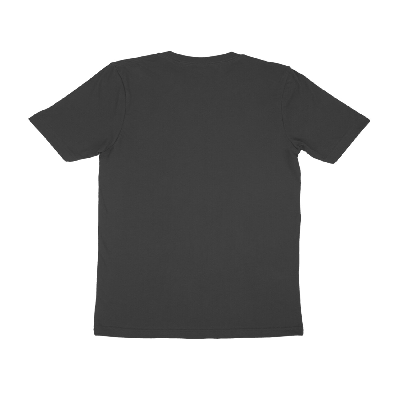 Black Men's Simple Half Sleeve Round Neck T-Shirt