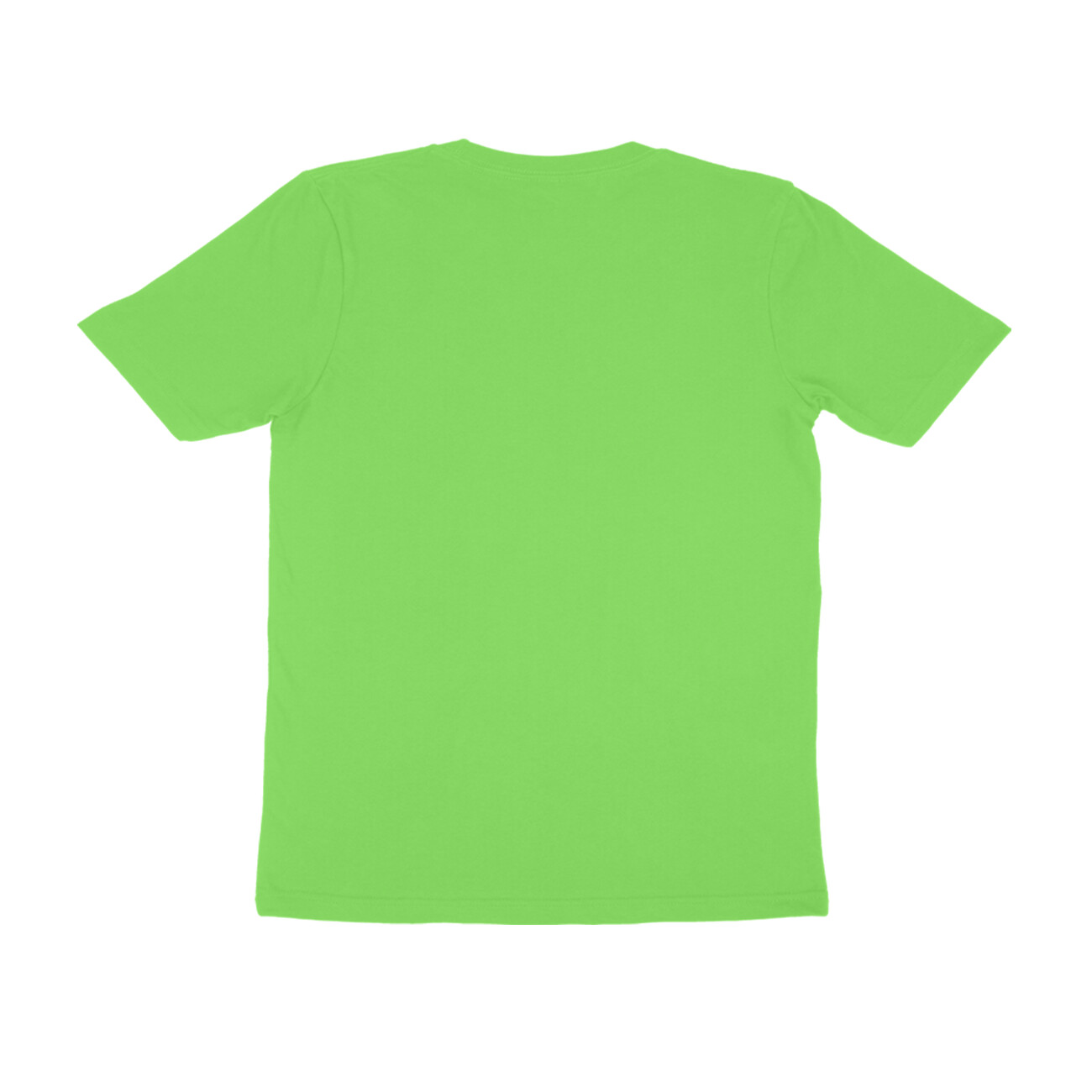 Liril Green Men's Simple Half Sleeve Round Neck T-Shirt