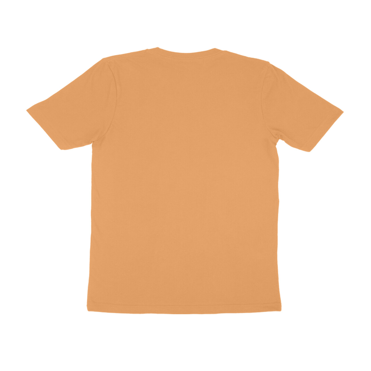 Mustard Yellow Men's Simple Half Sleeve Round Neck T-Shirt