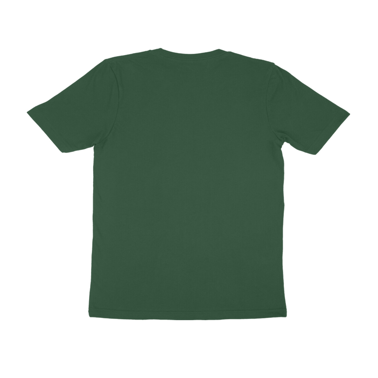 Olive Green Men's Simple Half Sleeve Round Neck T-Shirt