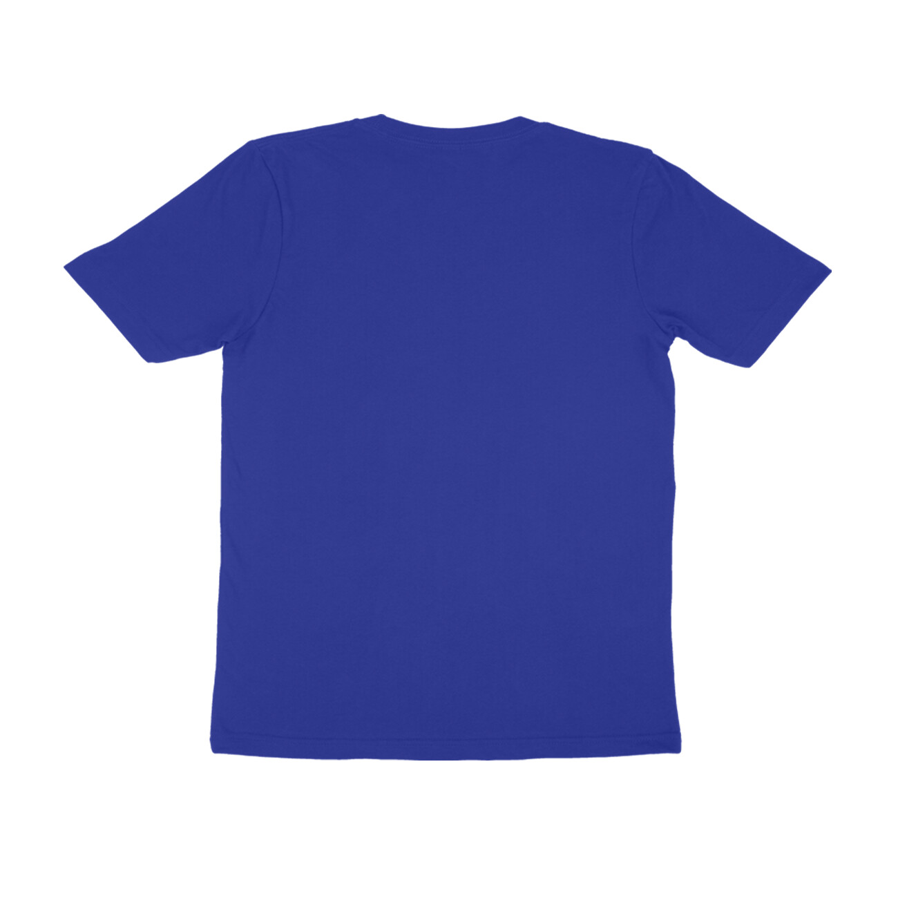 Royal Blue Men's Simple Half Sleeve Round Neck T-Shirt