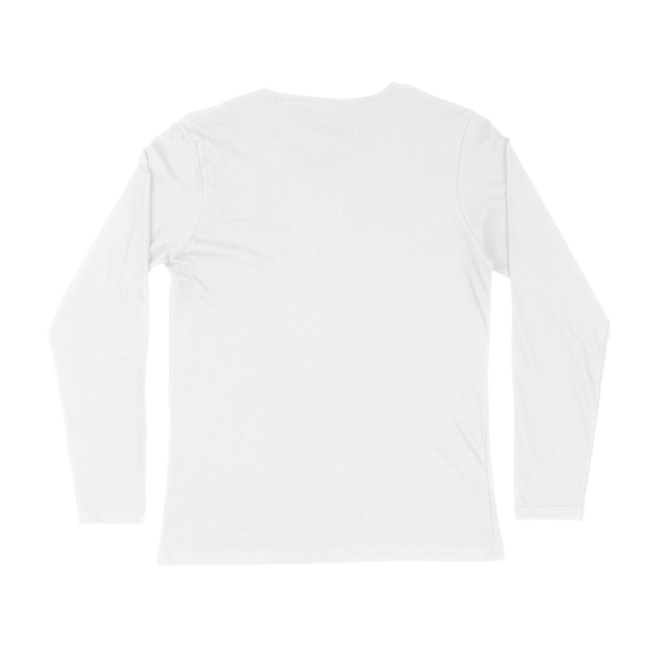 White | Men's Full Sleeve Round Neck T-Shirt