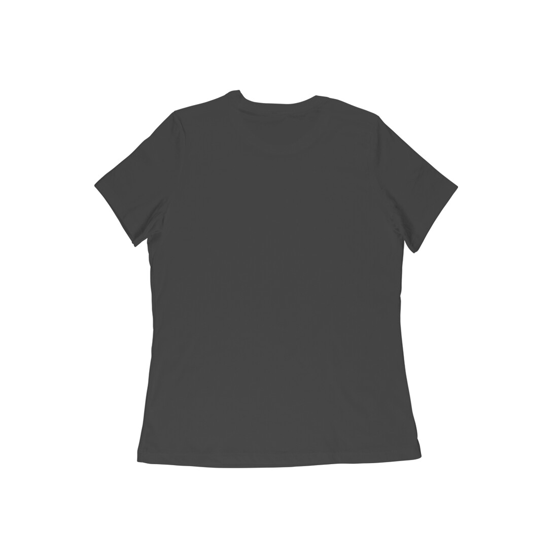 Women's Half Sleeve Round Neck Black T-Shirt