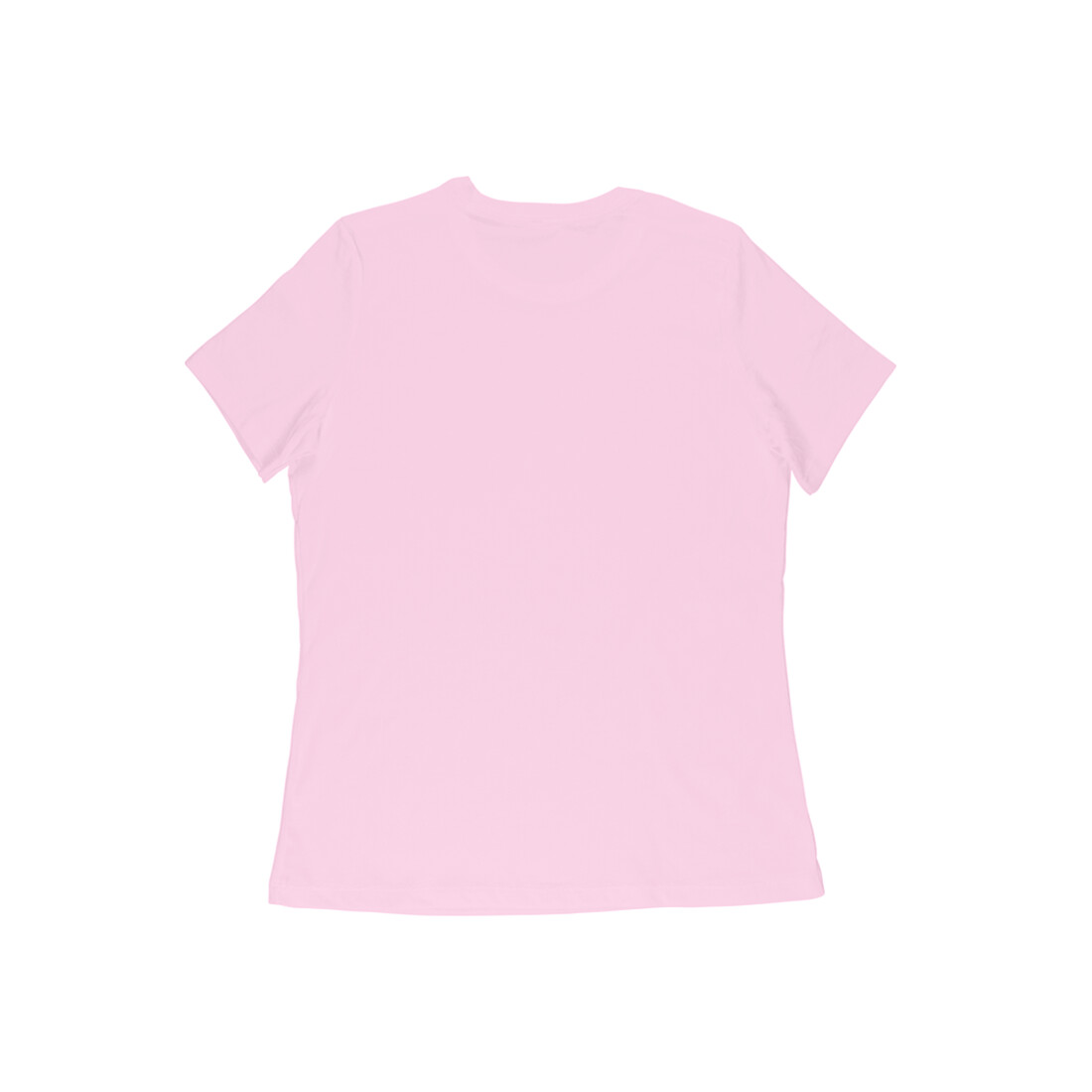 Women's Half Sleeve Round Neck Light Pink T-Shirt