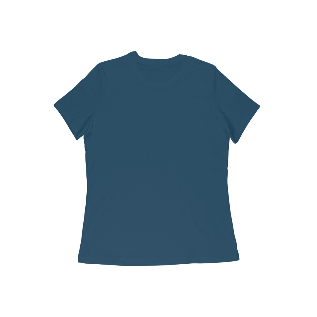 Women's Half Sleeve Round Neck Navy Blue T-Shirt