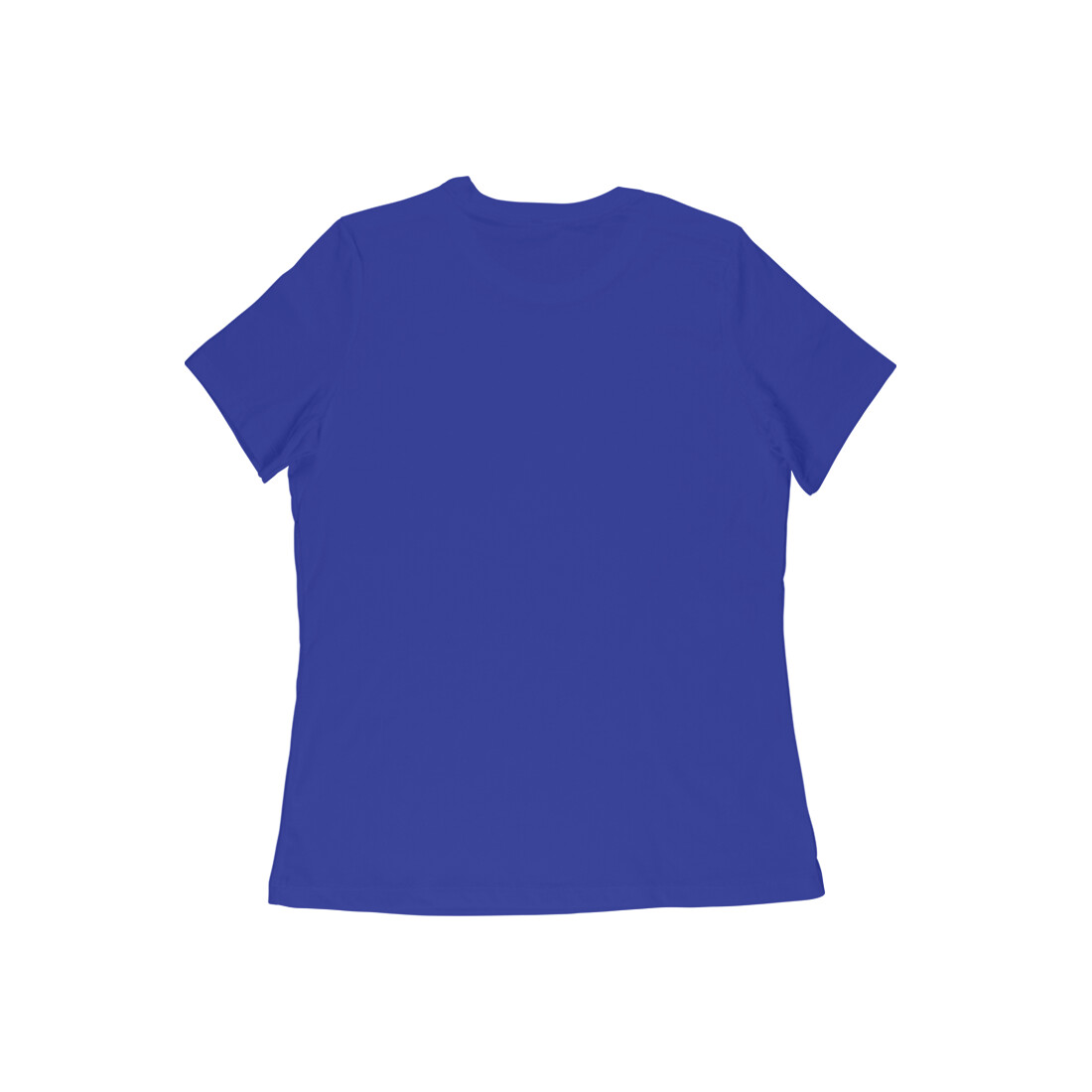 Women's Half Sleeve Round Neck Royal Blue T-Shirt