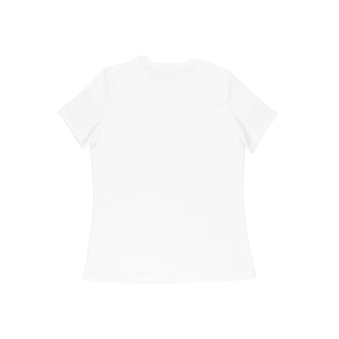 Women's Half Sleeve Round Neck White T-Shirt