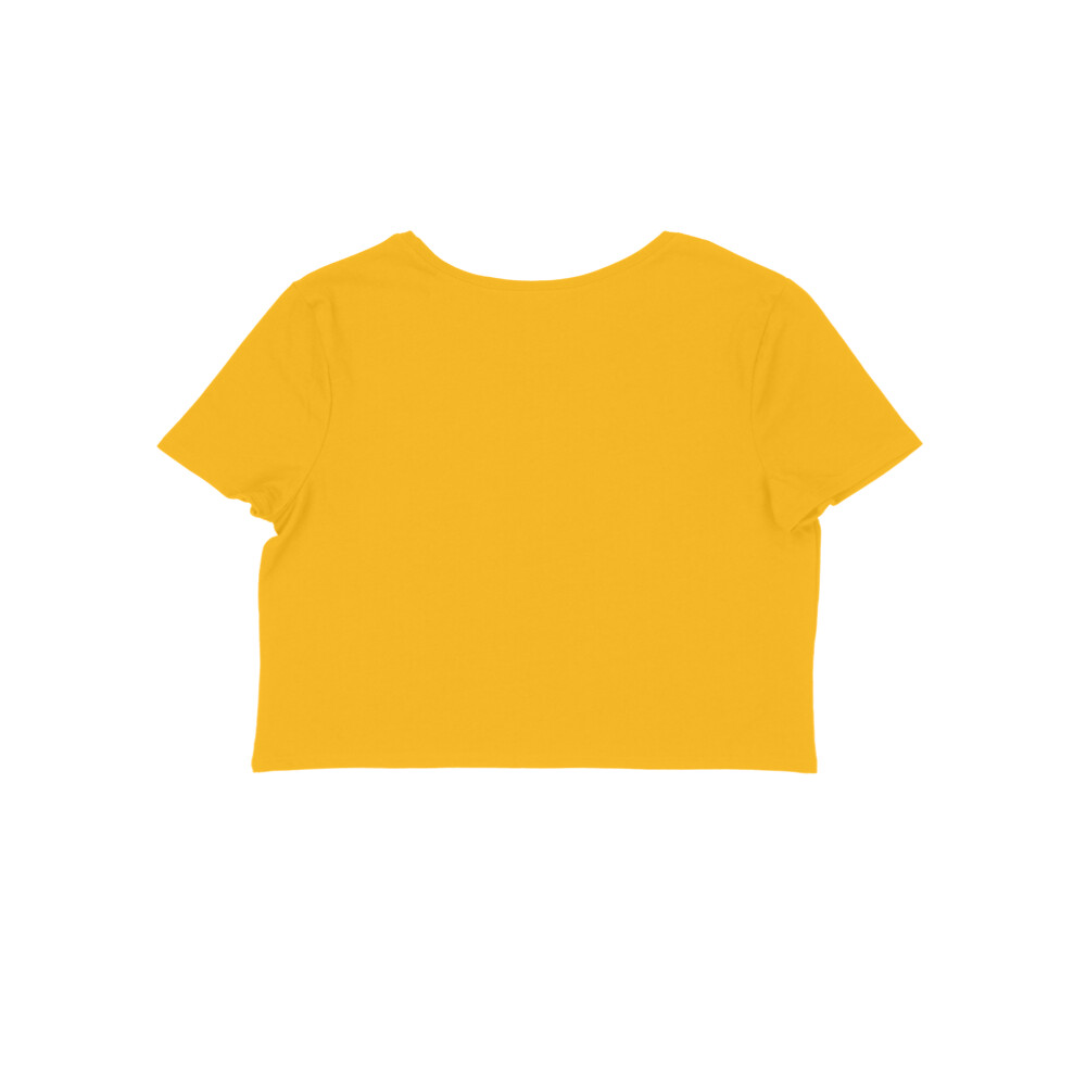 Women's Golden Yellow Crop Top