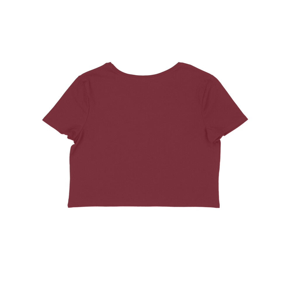 Women's Maroon Crop Top