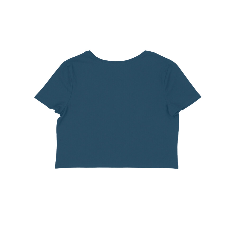 Women's Navy Blue Crop Top