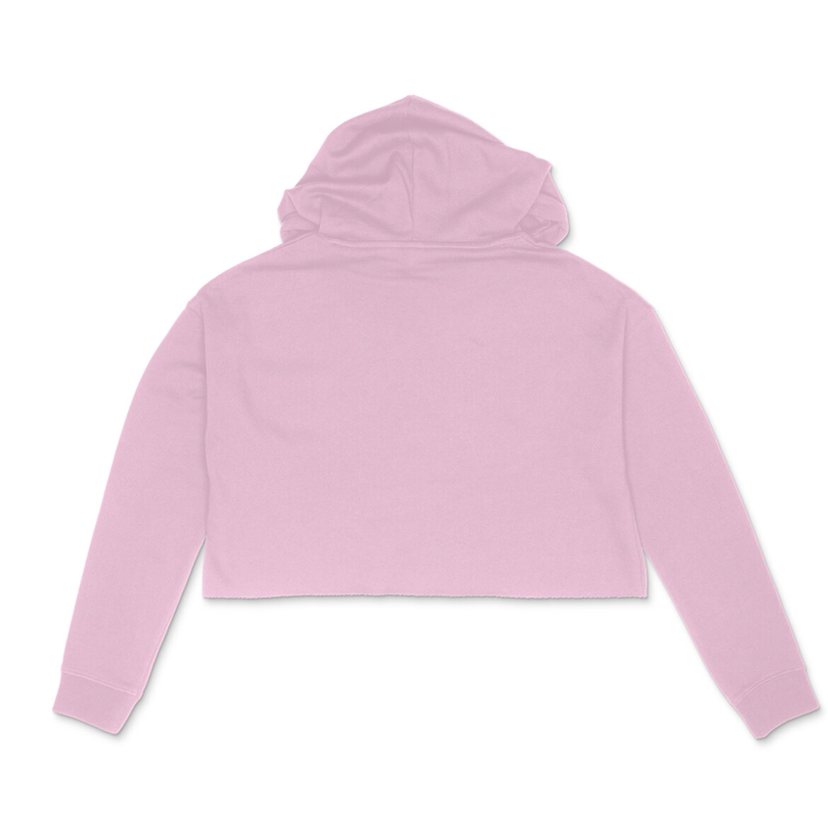 Women's Light Pink Crop Hoodie