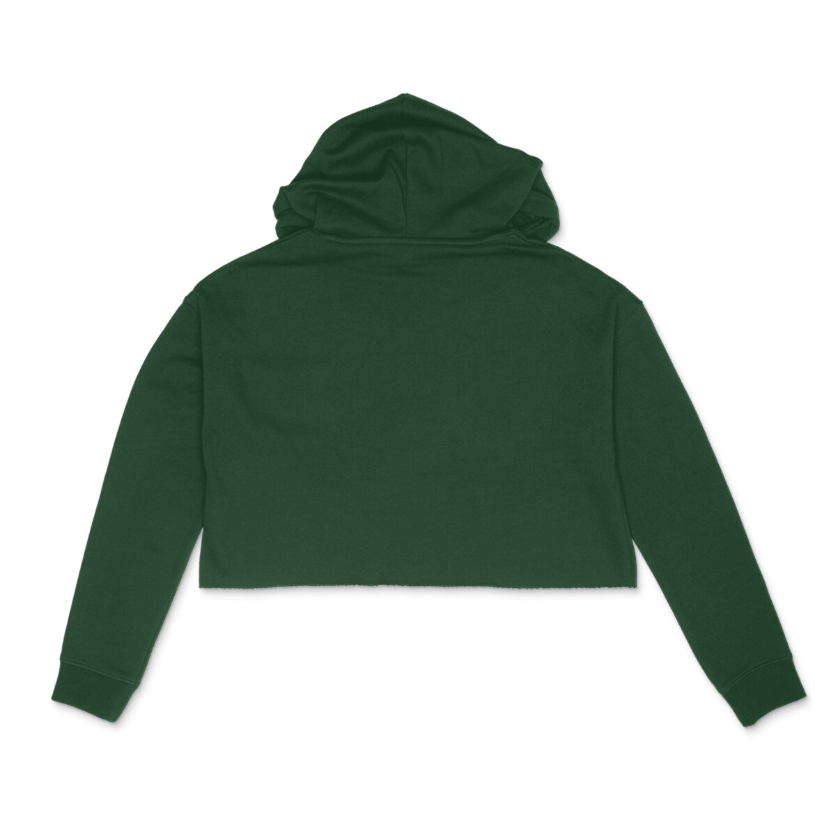 Women's Olive Green Crop Hoodie